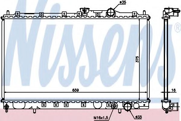 Imagine Radiator, racire motor NISSENS 62839