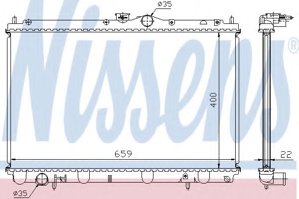 Imagine Radiator, racire motor NISSENS 62857A