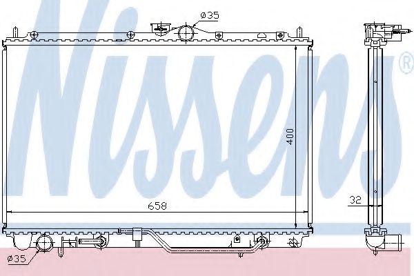 Imagine Radiator, racire motor NISSENS 62860A