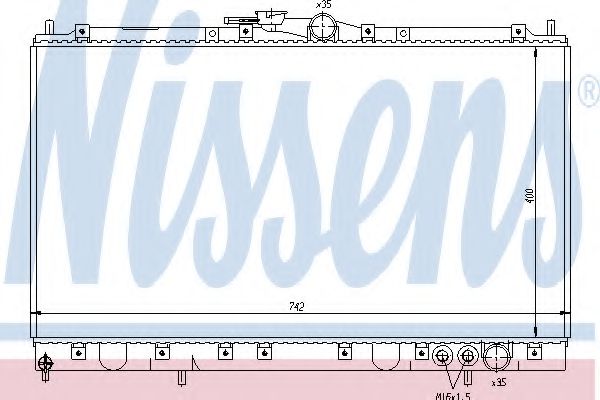 Imagine Radiator, racire motor NISSENS 62861