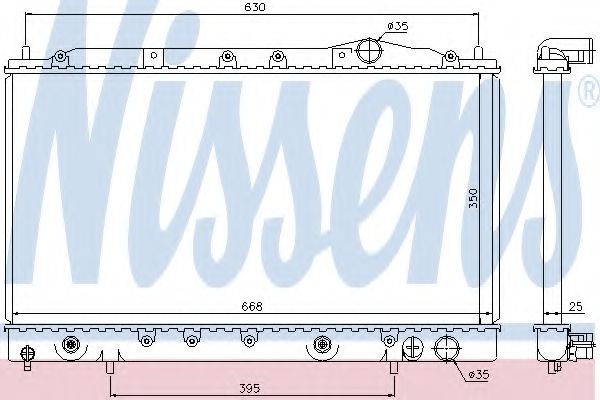 Imagine Radiator, racire motor NISSENS 62865