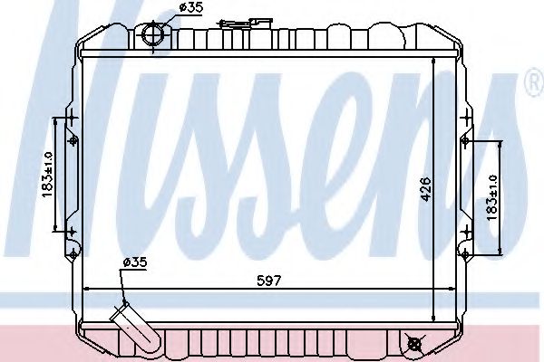 Imagine Radiator, racire motor NISSENS 62884