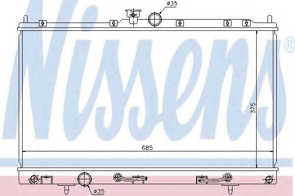 Imagine Radiator, racire motor NISSENS 62894