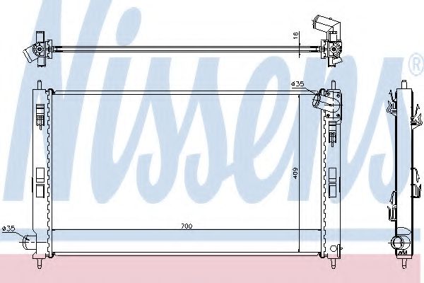 Imagine Radiator, racire motor NISSENS 628952