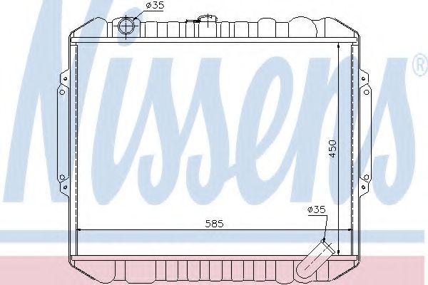 Imagine Radiator, racire motor NISSENS 628953