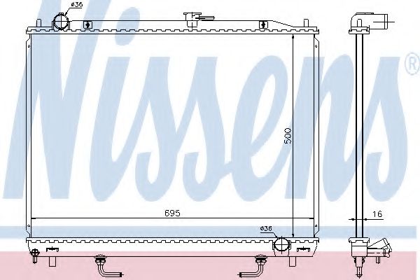 Imagine Radiator, racire motor NISSENS 628959