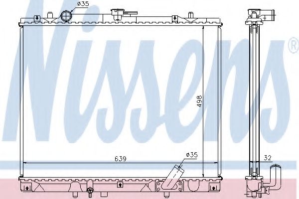 Imagine Radiator, racire motor NISSENS 62895A