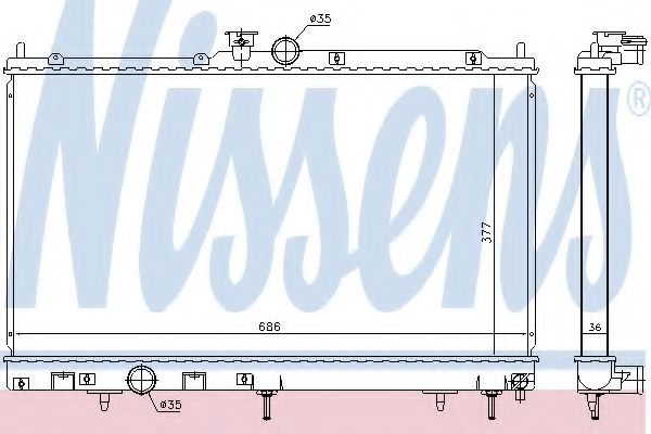 Imagine Radiator, racire motor NISSENS 628968