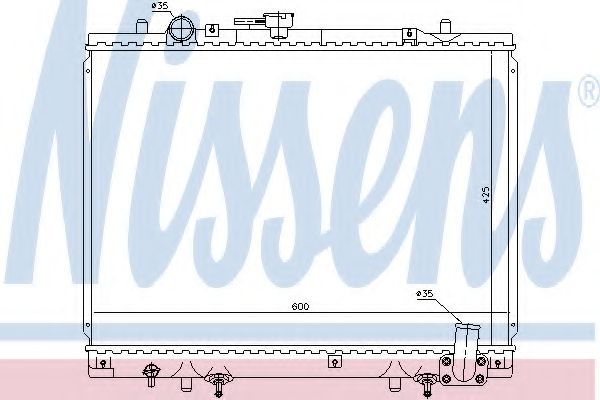 Imagine Radiator, racire motor NISSENS 628974