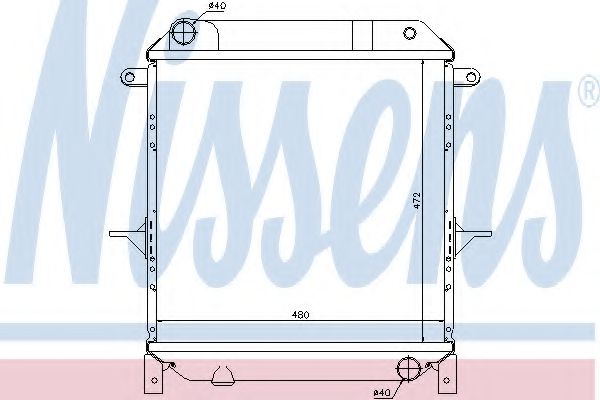 Imagine Radiator, racire motor NISSENS 62906