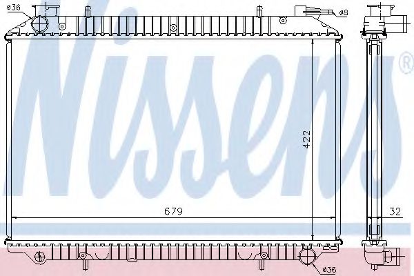 Imagine Radiator, racire motor NISSENS 62908A