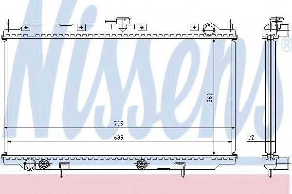 Imagine Radiator, racire motor NISSENS 62924A