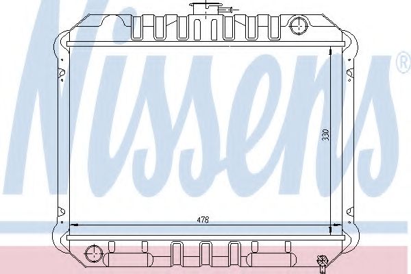 Imagine Radiator, racire motor NISSENS 62933