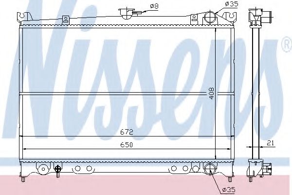 Imagine Radiator, racire motor NISSENS 62935