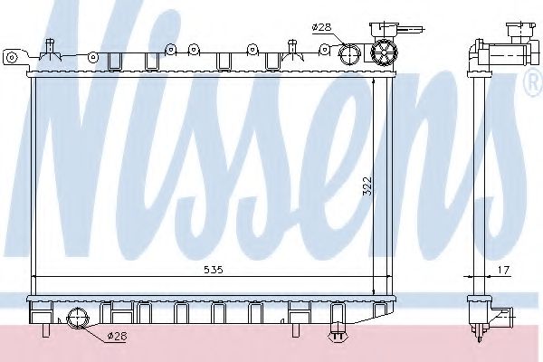 Imagine Radiator, racire motor NISSENS 62949