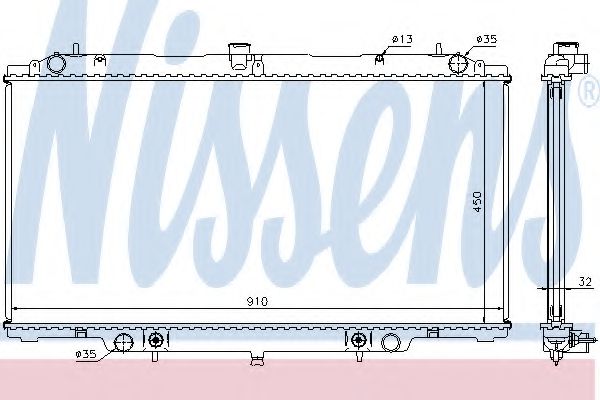 Imagine Radiator, racire motor NISSENS 62953A