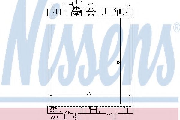 Imagine Radiator, racire motor NISSENS 62954