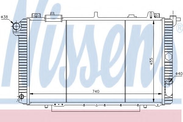 Imagine Radiator, racire motor NISSENS 62958