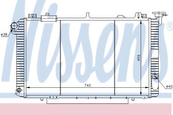 Imagine Radiator, racire motor NISSENS 62959