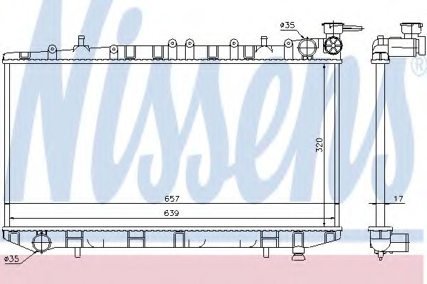 Imagine Radiator, racire motor NISSENS 62961