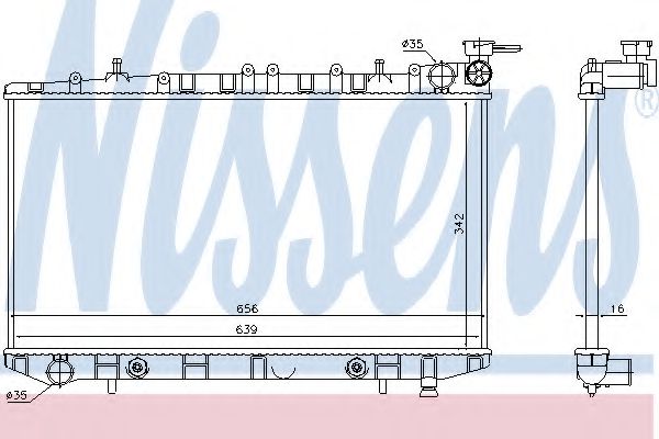 Imagine Radiator, racire motor NISSENS 629731