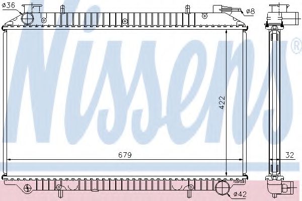 Imagine Radiator, racire motor NISSENS 62976A