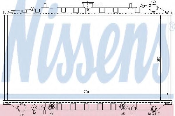 Imagine Radiator, racire motor NISSENS 62978
