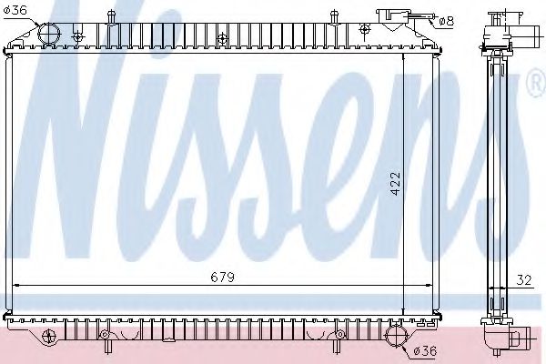 Imagine Radiator, racire motor NISSENS 62983A