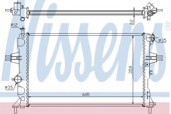 Imagine Radiator, racire motor NISSENS 630041