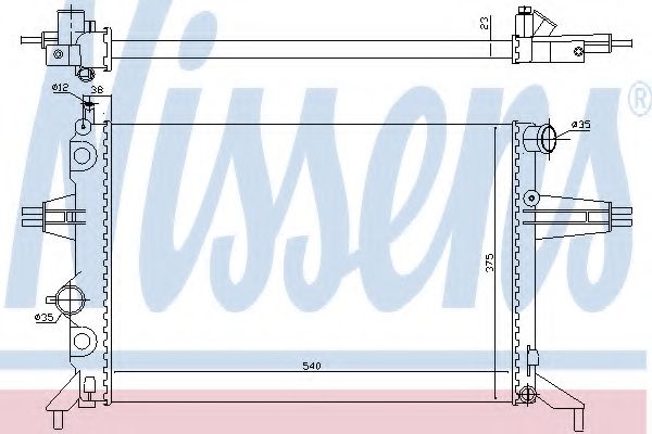 Imagine Radiator, racire motor NISSENS 630051