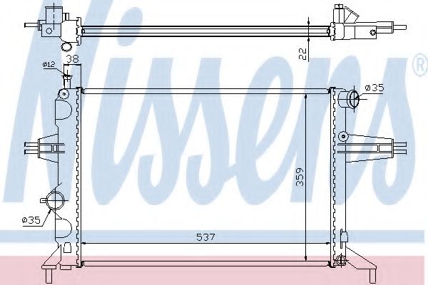 Imagine Radiator, racire motor NISSENS 63005A