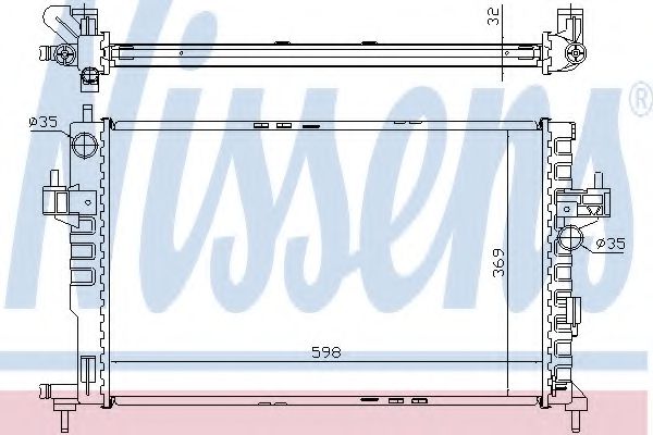 Imagine Radiator, racire motor NISSENS 63009A