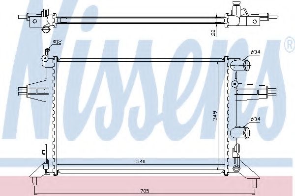 Imagine Radiator, racire motor NISSENS 63016