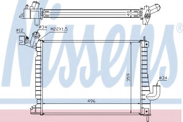 Imagine Radiator, racire motor NISSENS 63019A