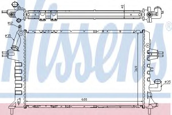 Imagine Radiator, racire motor NISSENS 63021A