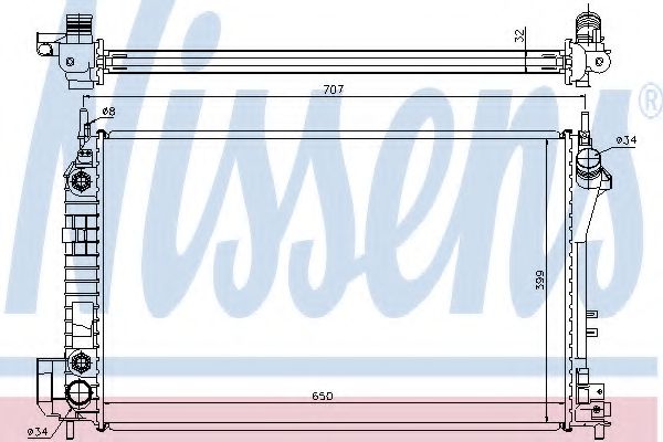 Imagine Radiator, racire motor NISSENS 63023A