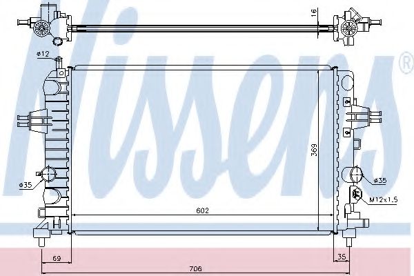 Imagine Radiator, racire motor NISSENS 63028A