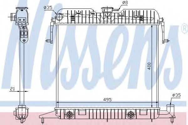 Imagine Radiator, racire motor NISSENS 63041