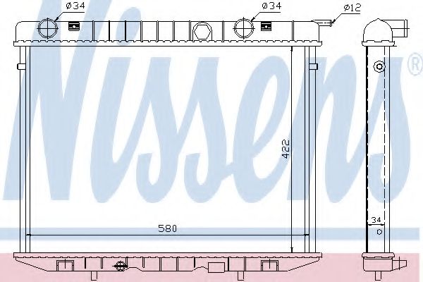 Imagine Radiator, racire motor NISSENS 63056