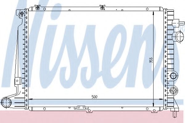 Imagine Radiator, racire motor NISSENS 63057