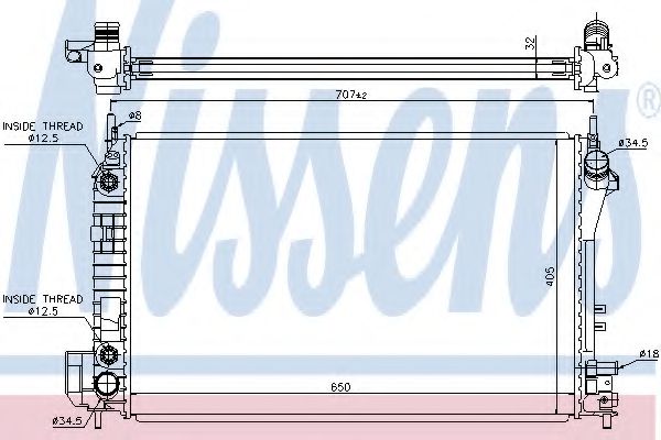 Imagine Radiator, racire motor NISSENS 630703