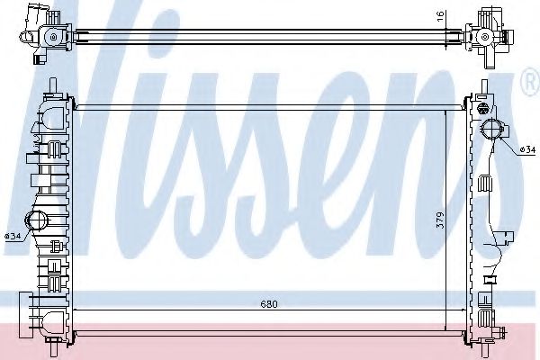 Imagine Radiator, racire motor NISSENS 630712