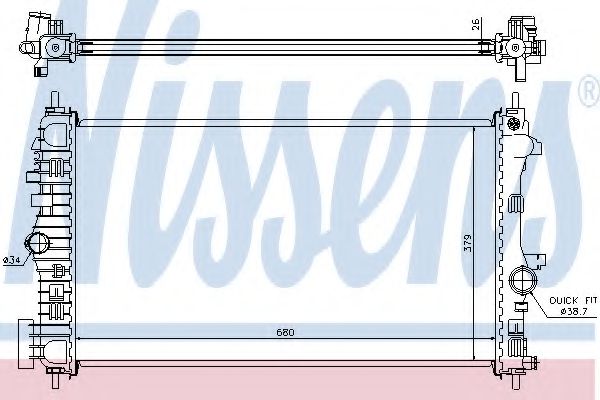 Imagine Radiator, racire motor NISSENS 630716