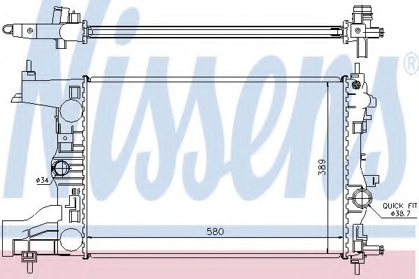 Imagine Radiator, racire motor NISSENS 630726