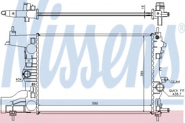 Imagine Radiator, racire motor NISSENS 630727