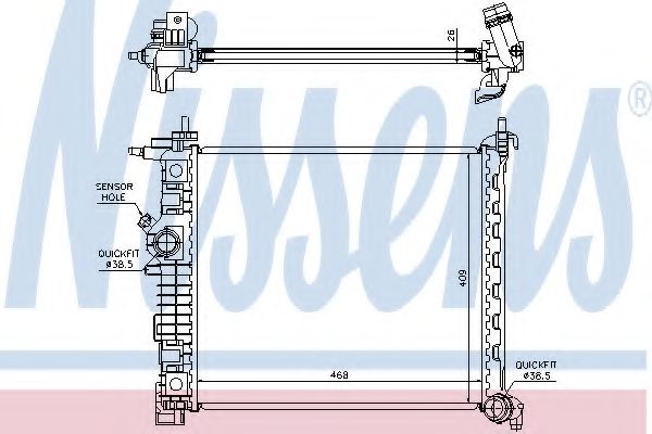 Imagine Radiator, racire motor NISSENS 630735