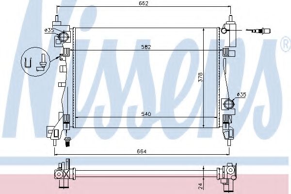 Imagine Radiator, racire motor NISSENS 630743