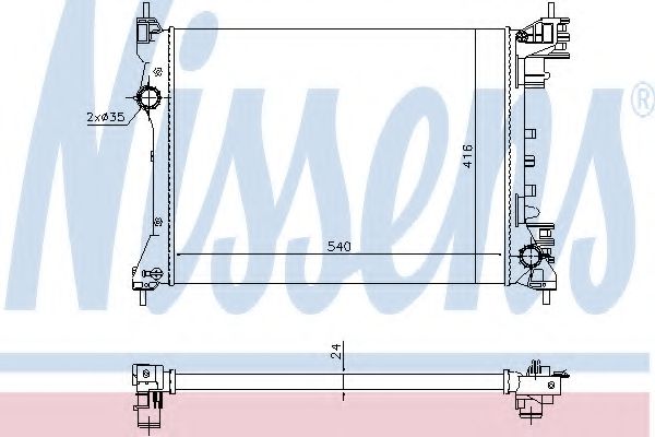 Imagine Radiator, racire motor NISSENS 630753