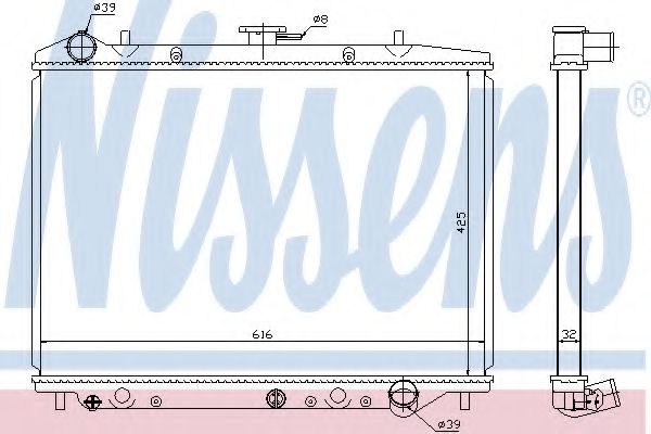 Imagine Radiator, racire motor NISSENS 630754