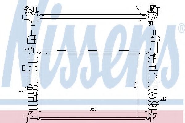 Imagine Radiator, racire motor NISSENS 63087A